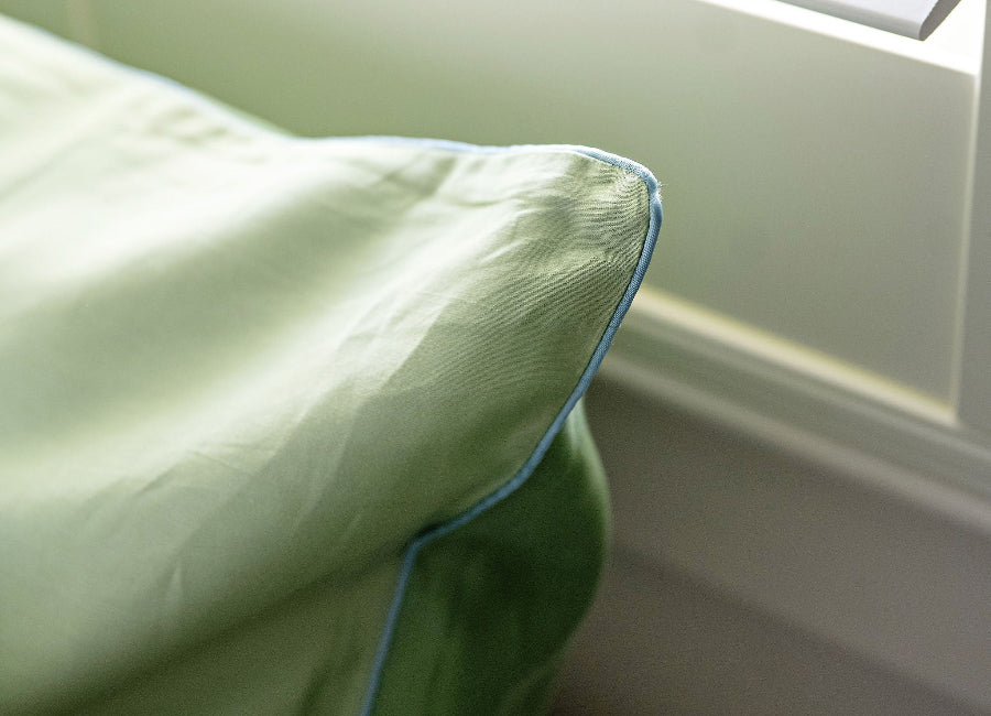 The Signature Zipper Duvet Cover - The Triple - Spa/Grass