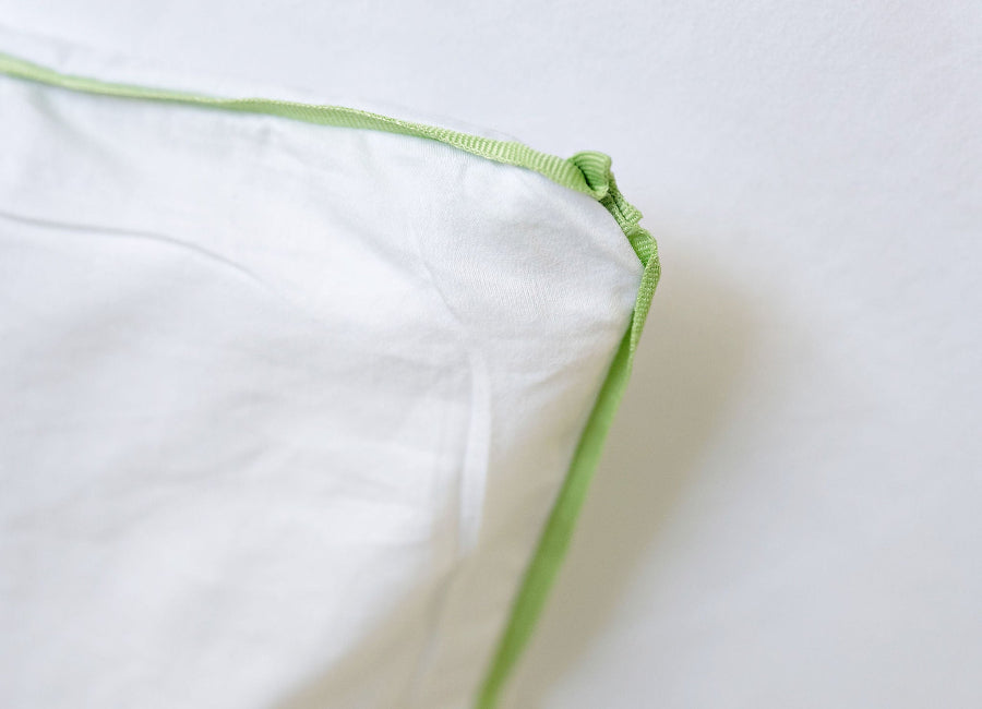 The Signature Zipper Duvet Cover - The Peek Edge - Grass